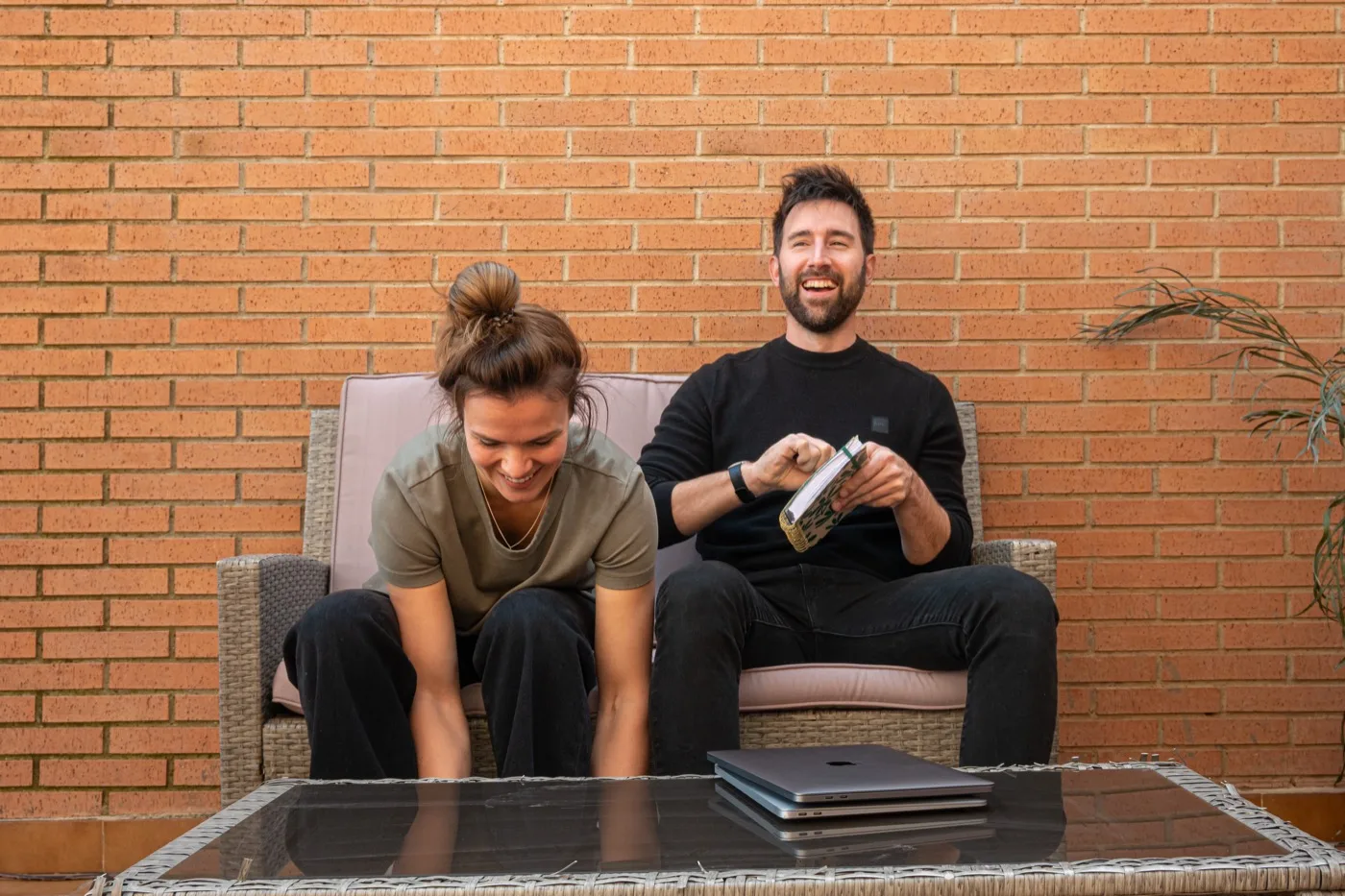 David and Kristel, the founders of FREQENCY, working together